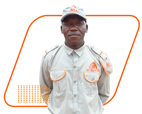 Vigilante no posto do Mazozo