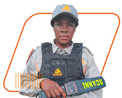 Vigilante no posto Industrial